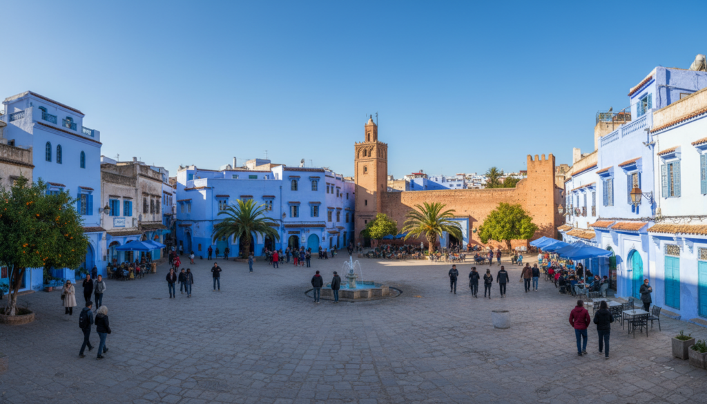 Piazza Uta el-Hammam con architettura