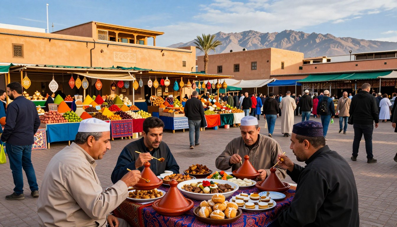Tour gastronomico di Marrakech Jemaa el-Fnaa