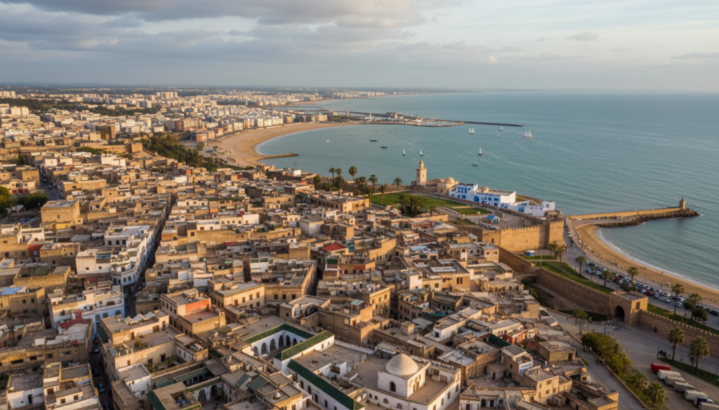 Vista panoramica della medina di Rabat