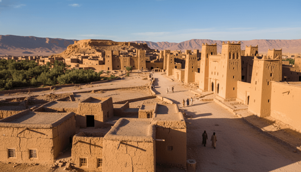 architettura terra battuta Ait Ben Haddou architettura terra battuta Ait Ben Haddou