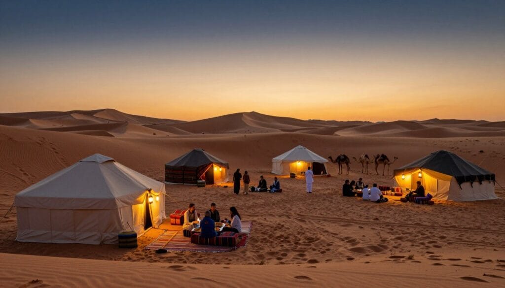 campo tendato nel deserto di Merzouga campo tendato nel deserto di Merzouga
