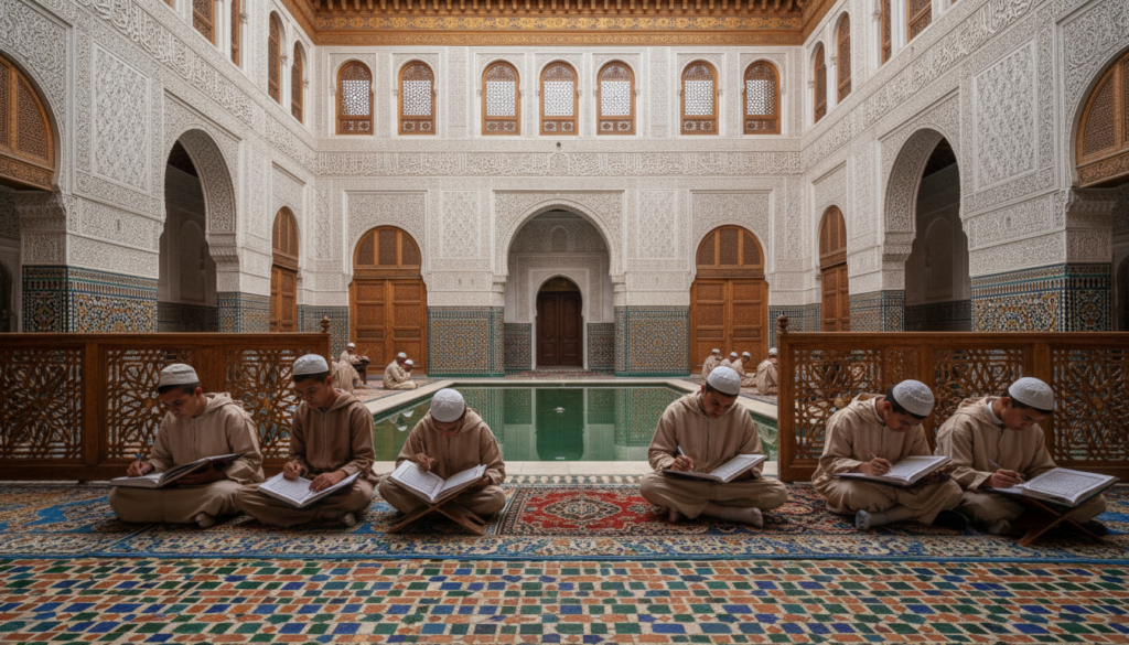 interno scuola coranica marrakech