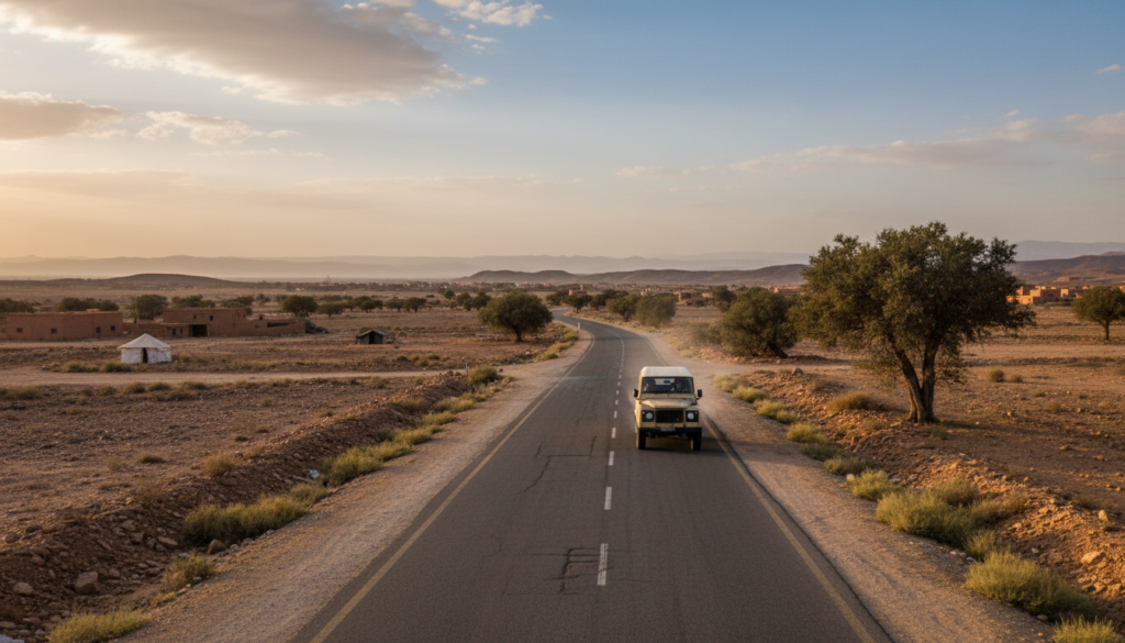 percorso marrakech essaouira strada n8