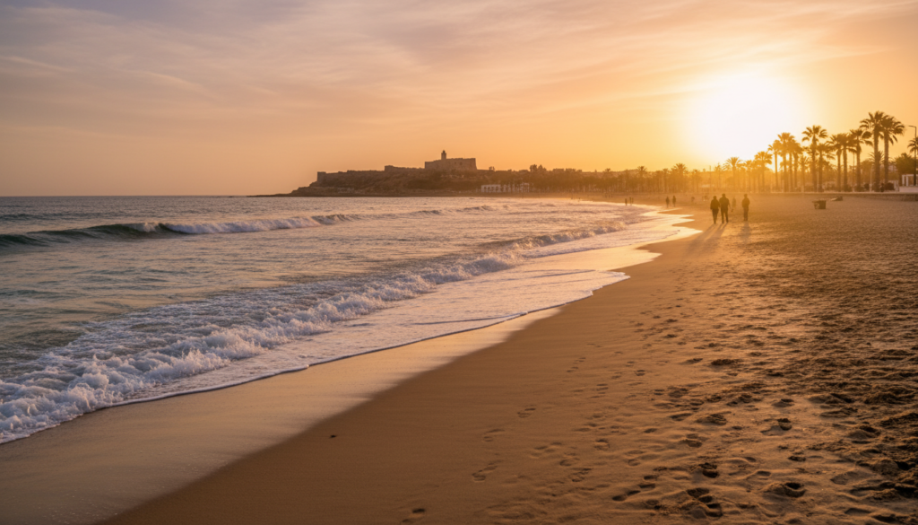 sabbia dorata spiaggia Agadir