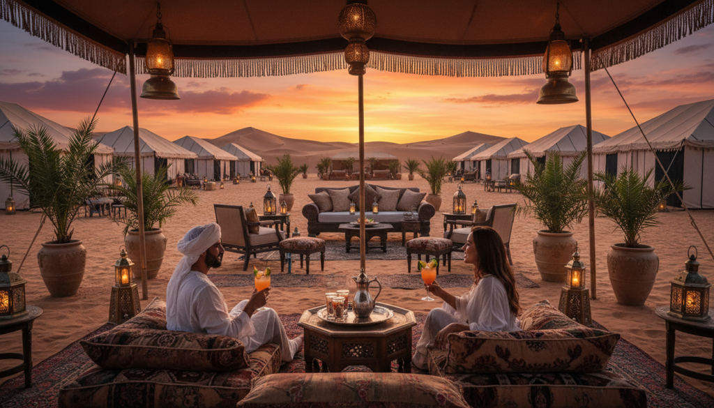 servizi e comfort tende lusso deserto