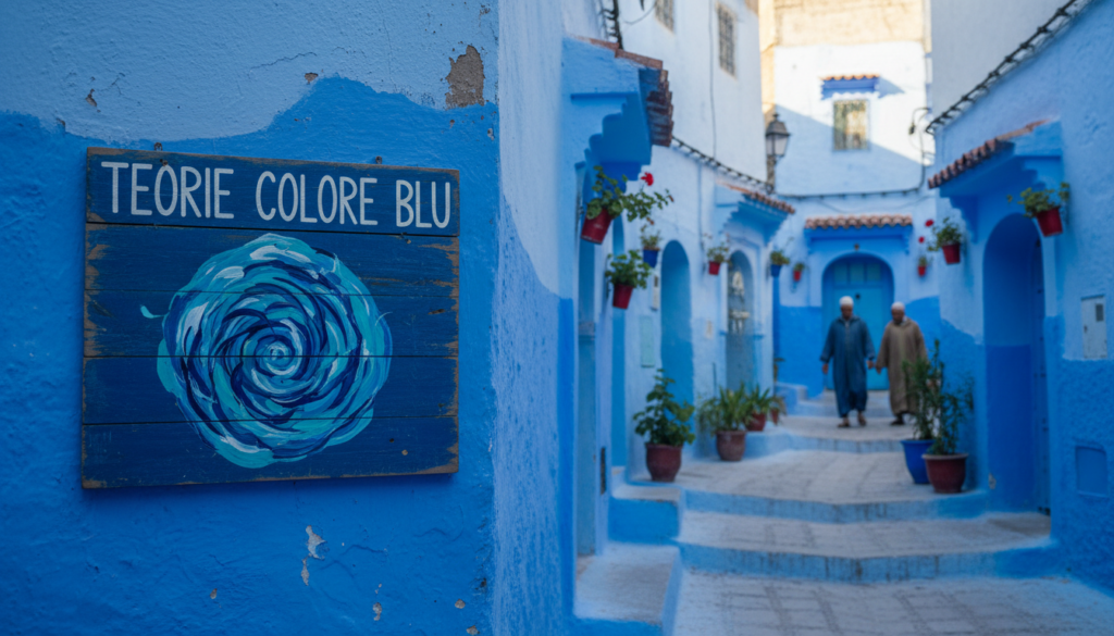 teorie colore blu Chefchaouen