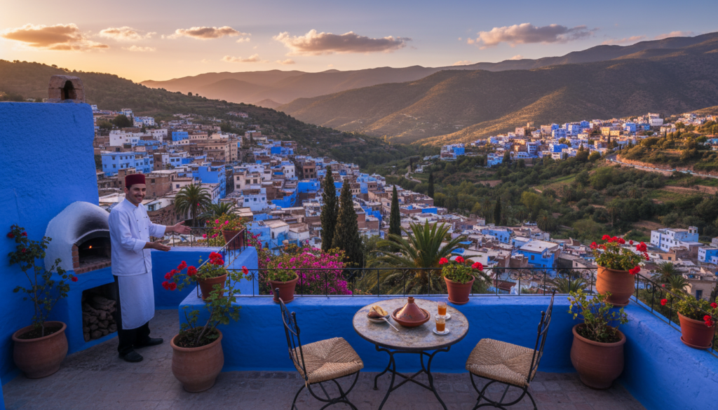 terrazza panoramica chefchaouen