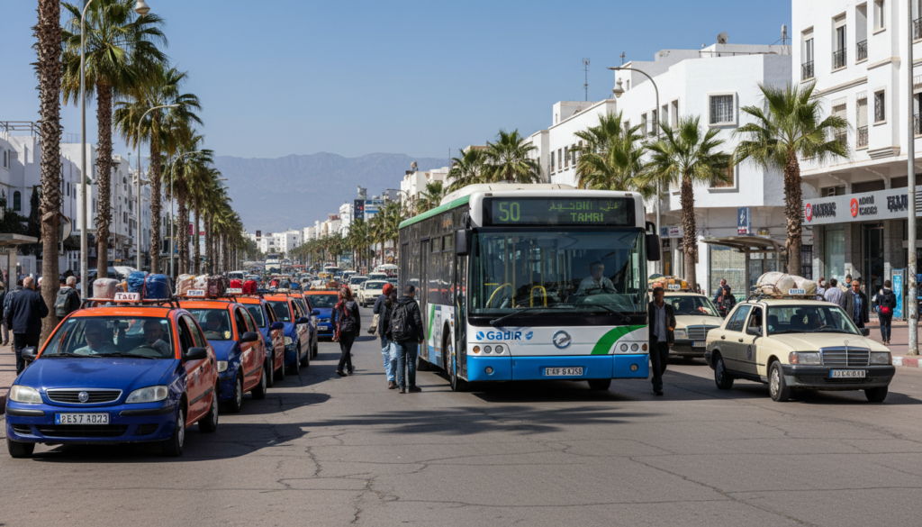 trasporti taxi autobus Agadir