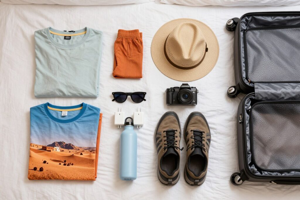 Abbigliamento e accessori per il tour marocco 10 giorni