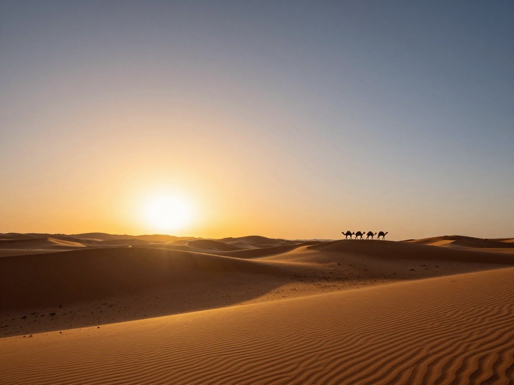Alba sulle dune di Merzouga durante un tour marocco di 7 giorni
