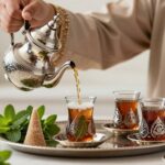 Cerimonia del tè alla menta marocchino servito in modo tradizionale - Guida di Viaggio in Marocco