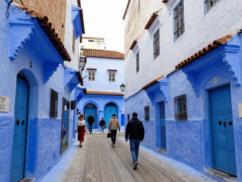 Città blu di Chefchaouen durante un tour Marocco 12 giorni Città blu di Chefchaouen durante un tour Marocco 12 giorni