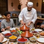 I Migliori Ristoranti di Marrakech: Dove Mangiare 2026 2 Cooking class tradizionale a Marrakech durante un tour marocco di 10 giorni