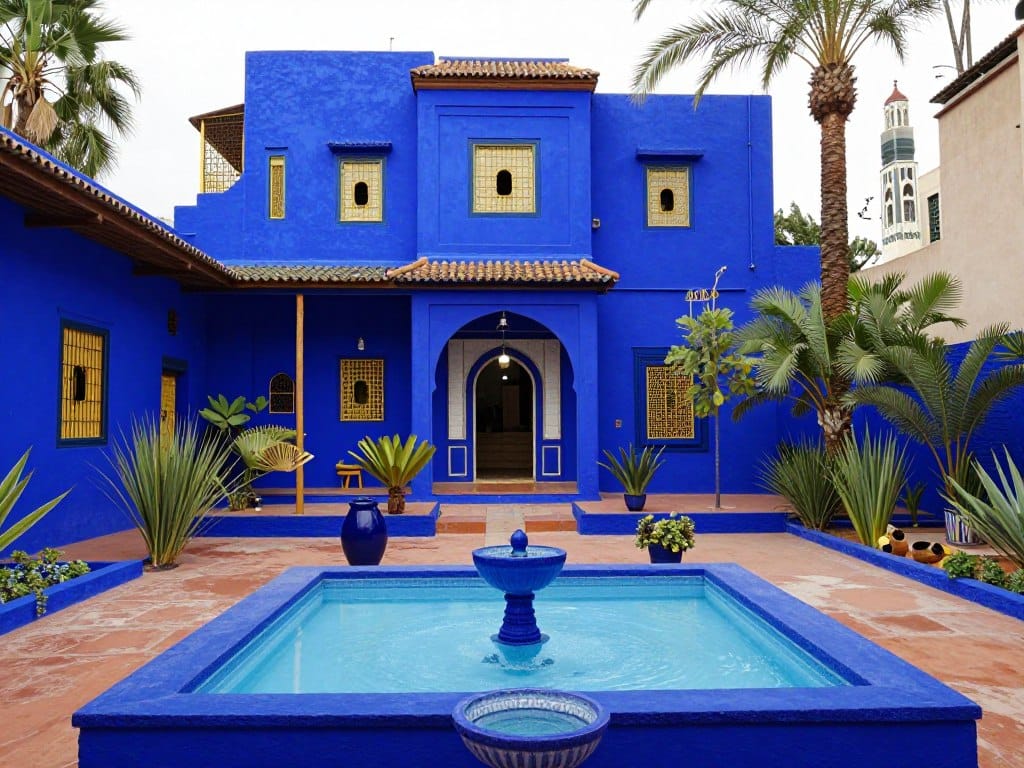 Giardini Majorelle a Marrakech durante un tour Marocco 12 giorni Giardini Majorelle a Marrakech durante un tour Marocco 12 giorni