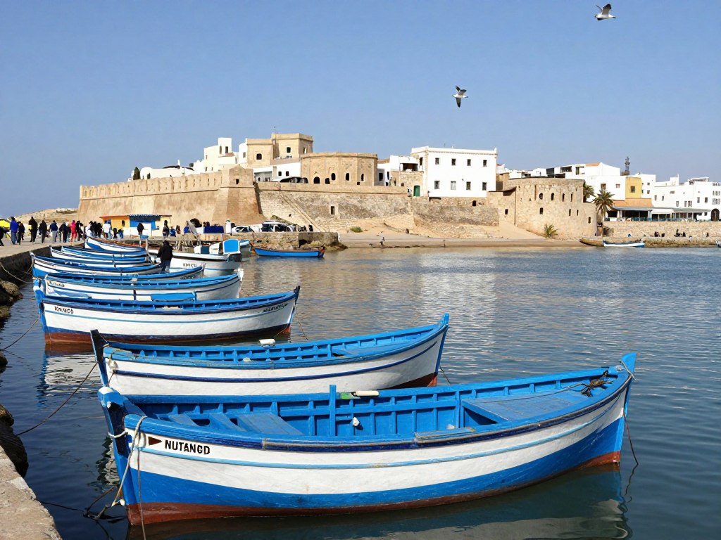 Il porto di Essaouira, possibile tappa finale di un tour marocco di 10 giorni
