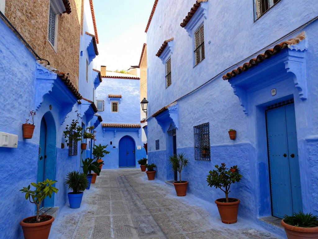 La città blu di Chefchaouen, tappa del tour tangeri marrakech 8 giorni