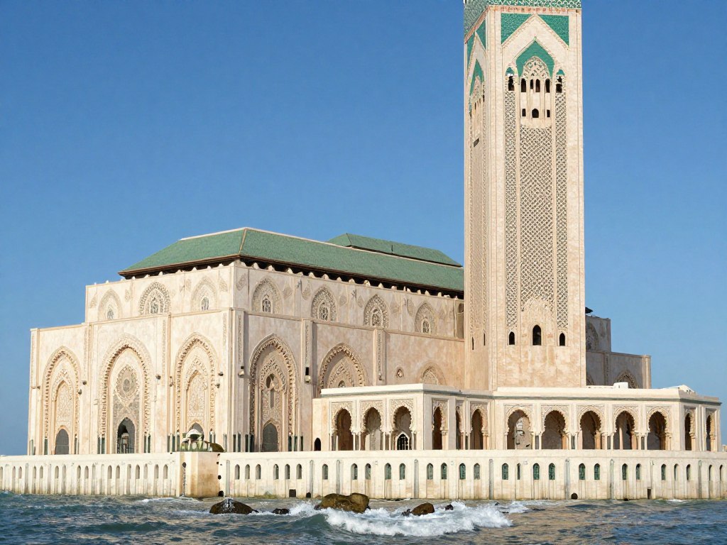 L'imponente Moschea Hassan II di Casablanca che si affaccia sull'oceano - Guida di Viaggio in Marocco