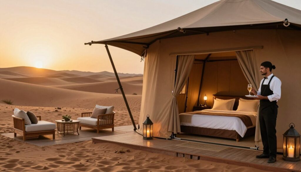 Luxury camp nel deserto per tour marocco lusso con tende eleganti