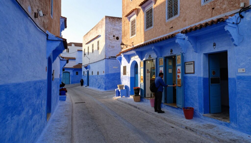 Mattina presto a Chefchaouen durante il tour marocco 10 giorni