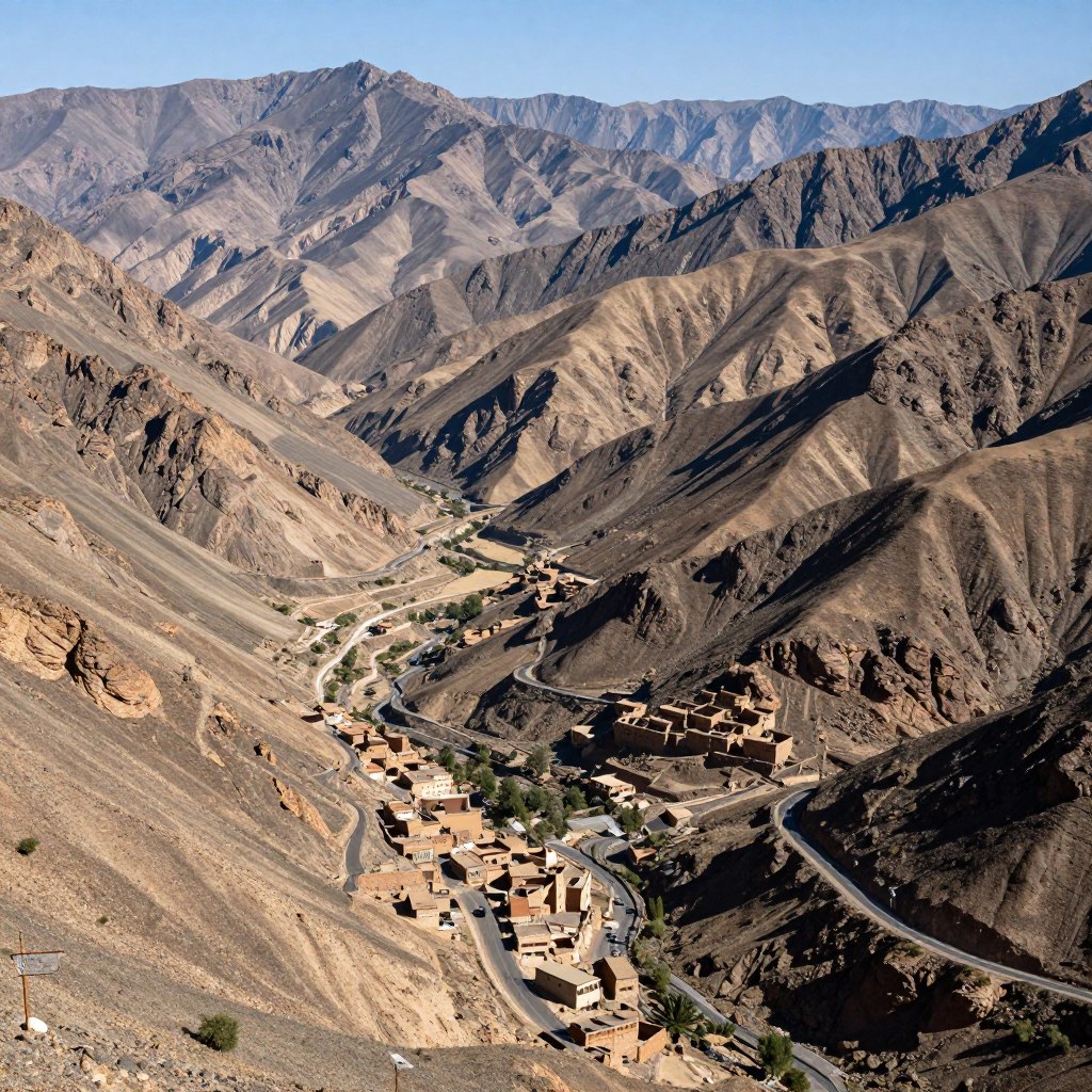 Montagne dell'Atlante durante un tour marocco 7 giorni
