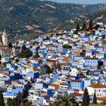 Panorama di Chefchaouen, la città blu, durante il tour marocco 10 giorni