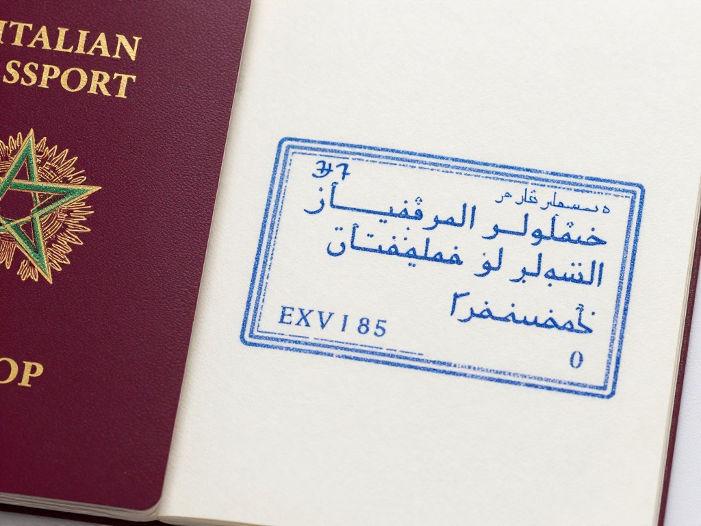Passaporto italiano con timbro di ingresso marocchino - Guida di Viaggio in Marocco