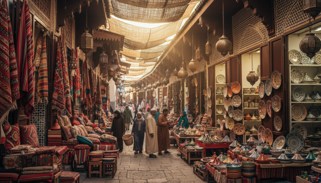Passeggiata nella Medina di Meknes vicoli souk
