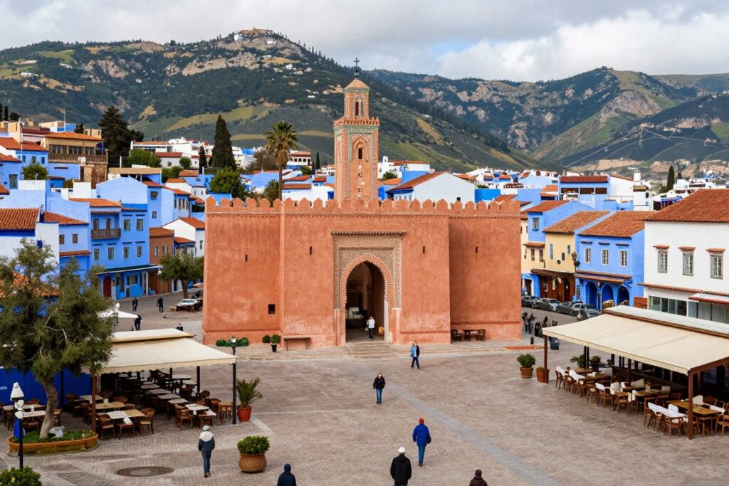 Plaza Uta el-Hammam a Chefchaouen