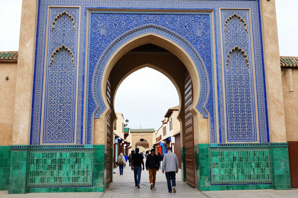Porta Bab Boujloud a Fes durante il tour marocco 10 giorni
