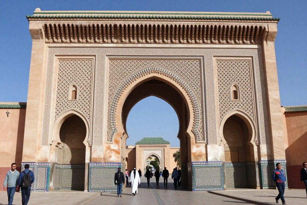 Porta Bab Mansour a Meknes durante il tour marocco 10 giorni