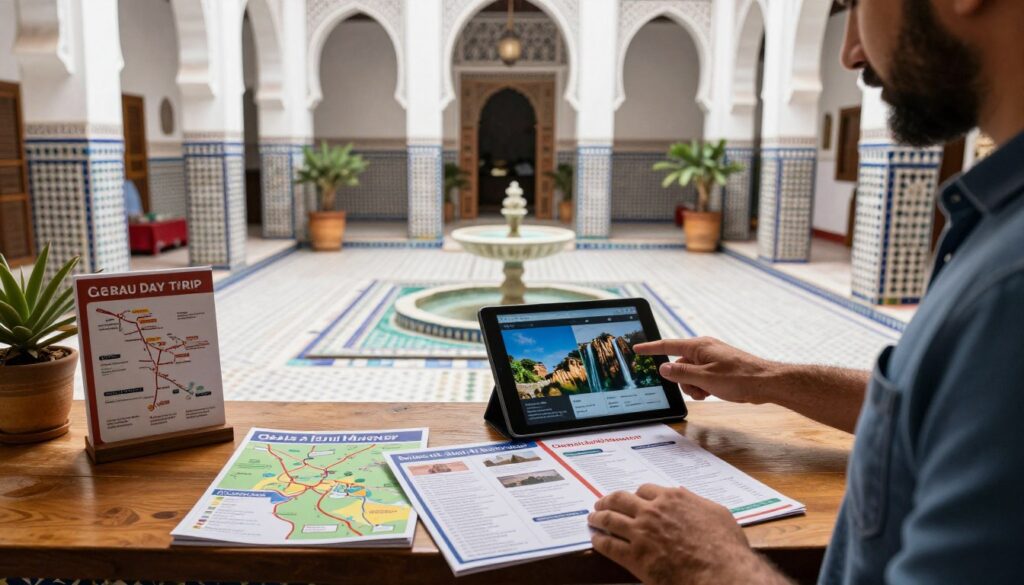 Prenotazione di escursioni da Marrakech attraverso un riad, uno dei modi migliori per organizzare gite di un giorno da marrakech