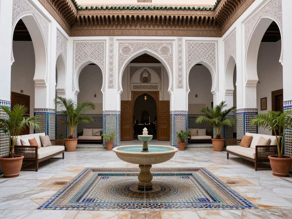 Riad tradizionale a Marrakech durante un tour Marocco 12 giorni Riad tradizionale a Marrakech durante un tour Marocco 12 giorni
