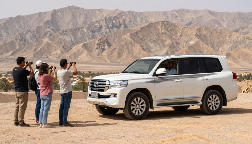 SUV 4x4 privato per tour marocco standard con paesaggio desertico