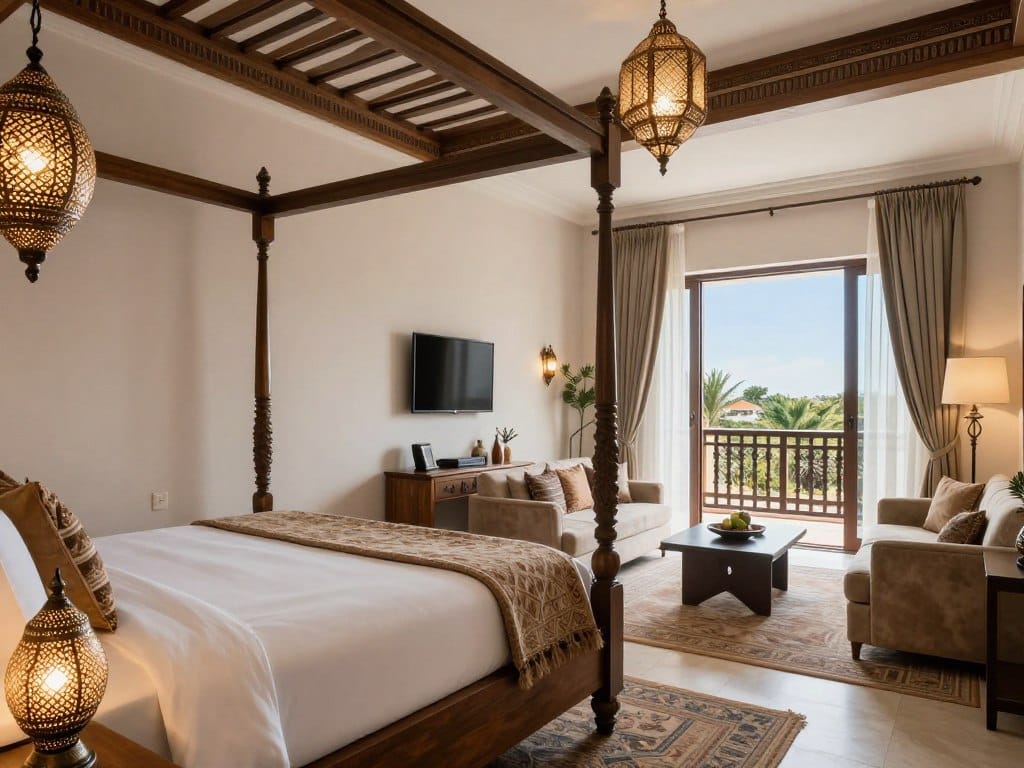 Suite di lusso in un hotel 5 stelle in Marocco durante un tour di 12 giorni Suite di lusso in un hotel 5 stelle in Marocco durante un tour di 12 giorni