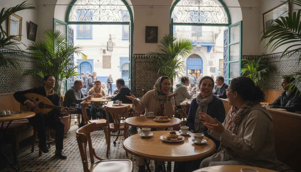 caffè storici Tangeri musica locale