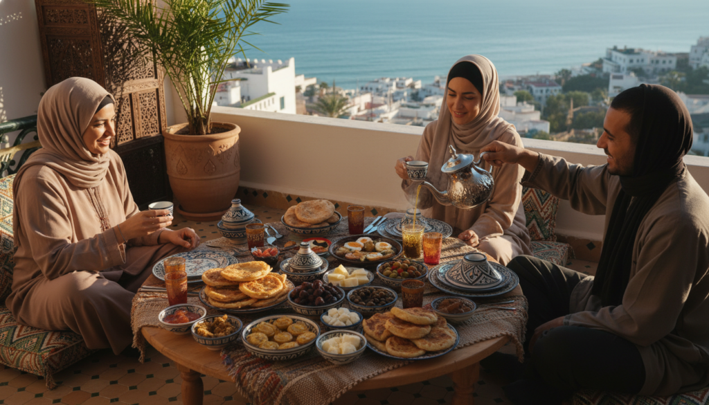 colazione marocchina tipica terrazza