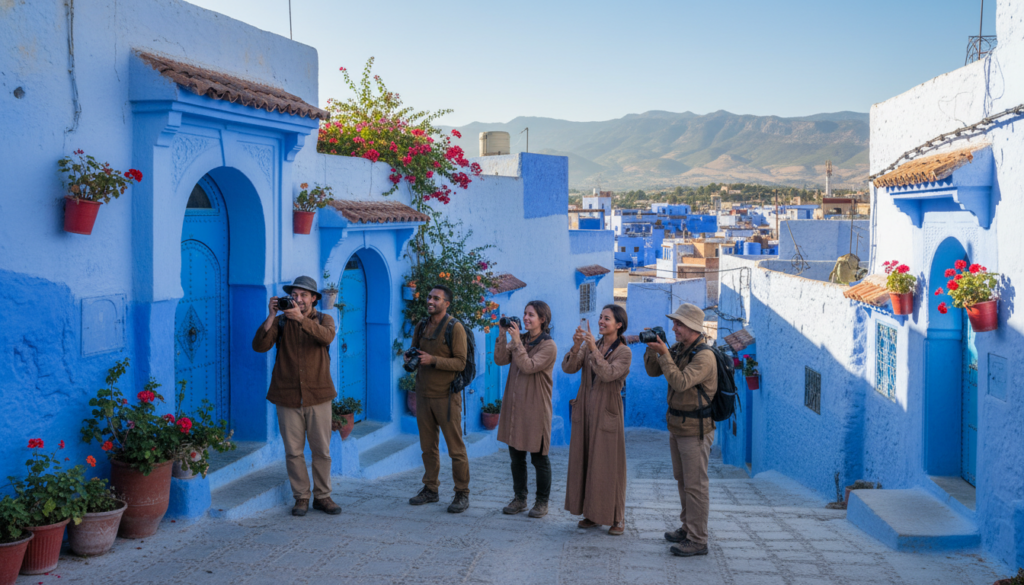 fotografie città blu marocco fotografie città blu marocco