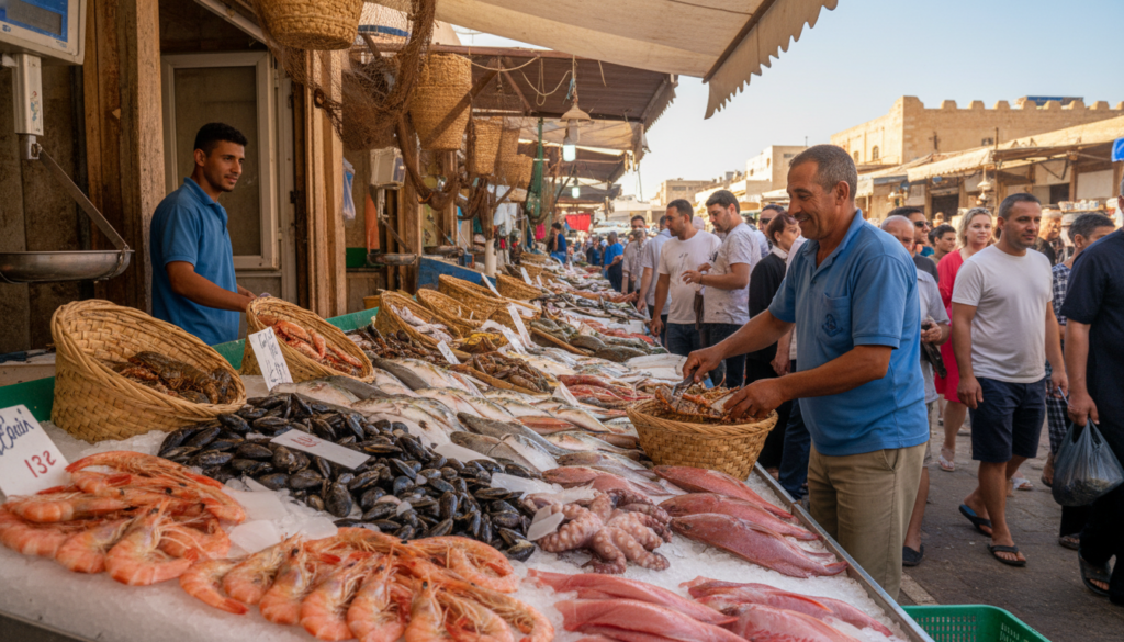 frutti di mare freschi Agadir