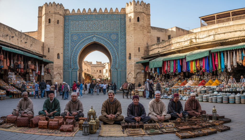 itinerario porta blu Fez medina