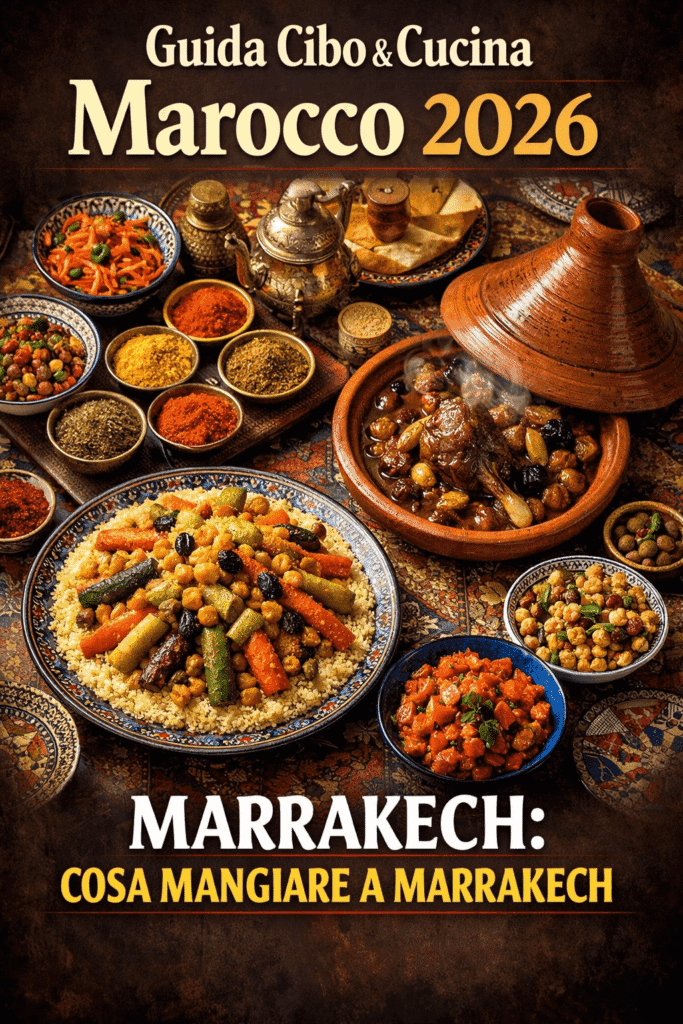 Guida Gastronomica di Marrakech 1 marrakech table top view magazine