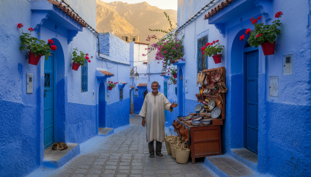 medina chefchaouen vicoli blu