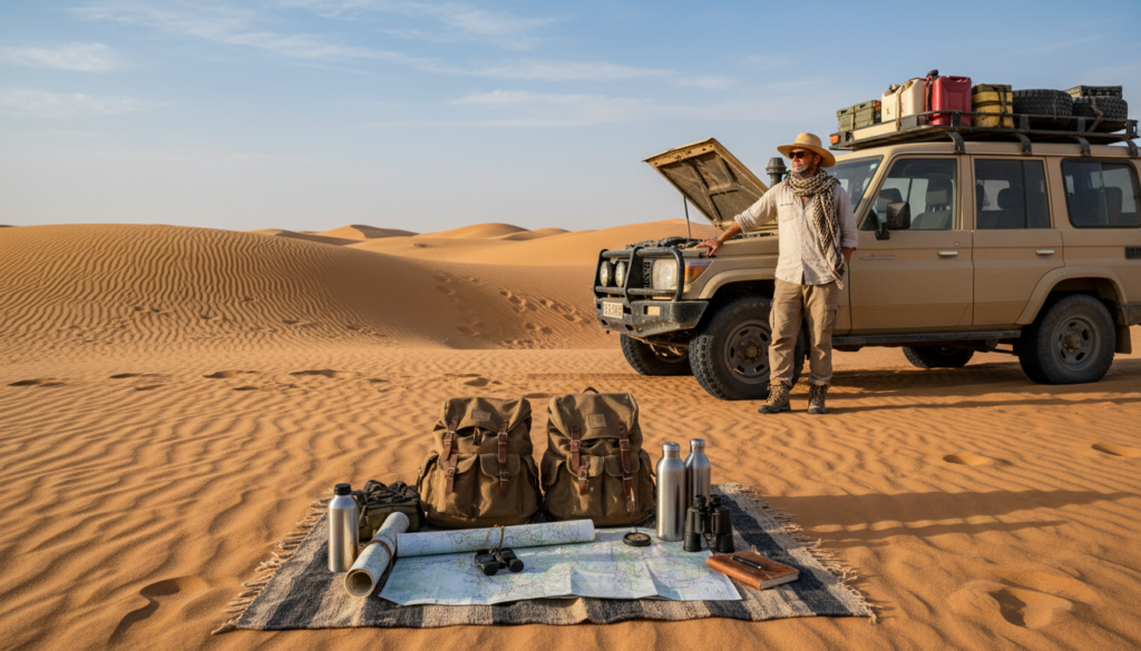 preparazione viaggio deserto sahara