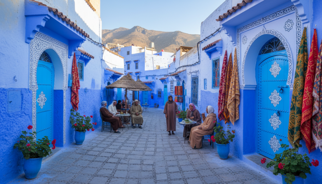 scorci fotogenici città blu marocco