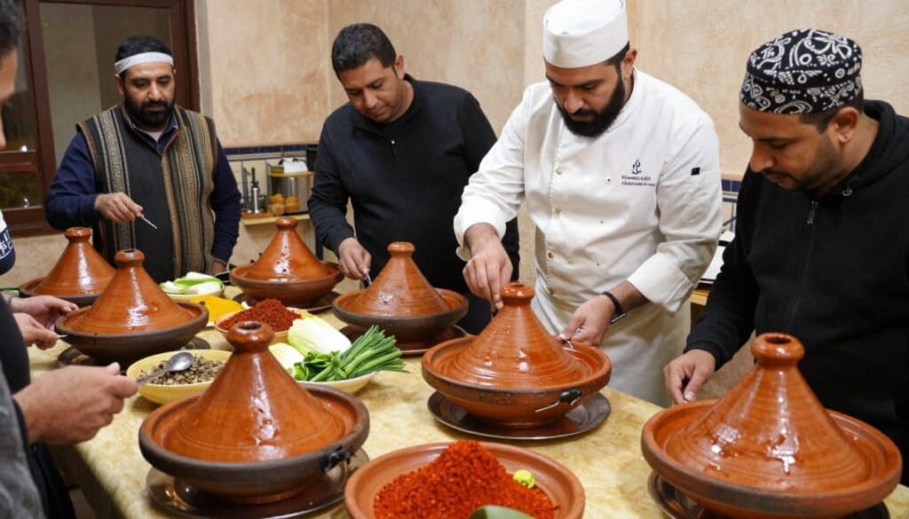 Esperienza di cooking class marocchina con preparazione di tajine tradizionale