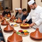Corsi di Cucina a Marrakech: Imparare Tajine e Couscous 2026 4 Corso di cucina marocchina con preparazione di tajine e couscous tradizionali, guida marrakech